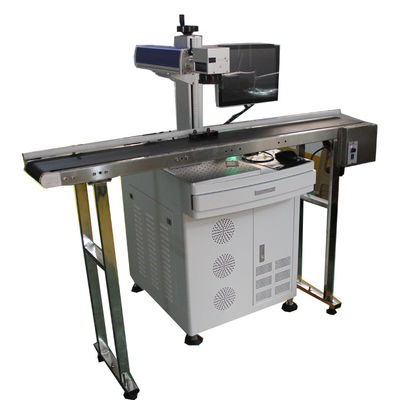 China Datum/Uhrzeit-Laser-Teil-Markierungs-Maschine mit Convery-Gurt, Metallmarkierungs-Ausrüstung fournisseur