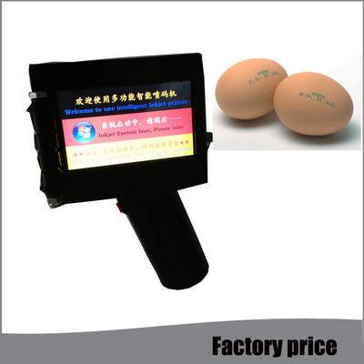China Portierbare industrielle Tintenstrahl-Drucker-Datums-Handcodes für Ei im Schwarzen fournisseur